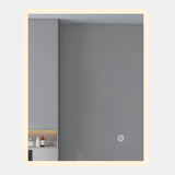 LED mirror rectangle 900MM x 750MM with Rim and Demister Touch Switch 3 Colours