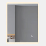 LED mirror rectangle 750MMX750MM with Rim and Demister Touch Switch 3 Colours