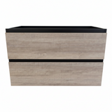 PLYWOOD NELSON 900 BLACK LIGHT OAK WALL HUNG VANITY - BASE ONLY