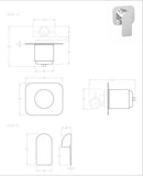 COSMOPOLITAN SHOWER WALL MIXERSET CHROME