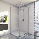 Cascade 1000 Semi-Frameless Pivot Shower Glass Only