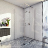 Cascade 1000 Semi-Frameless Pivot Shower Glass Only