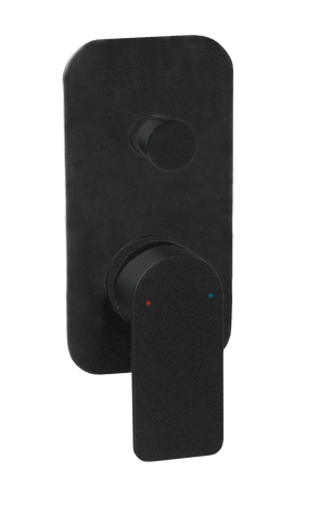 COSMOPOLITAN SHOWER WALL DIVERTERSET FULL MATTE BLACK