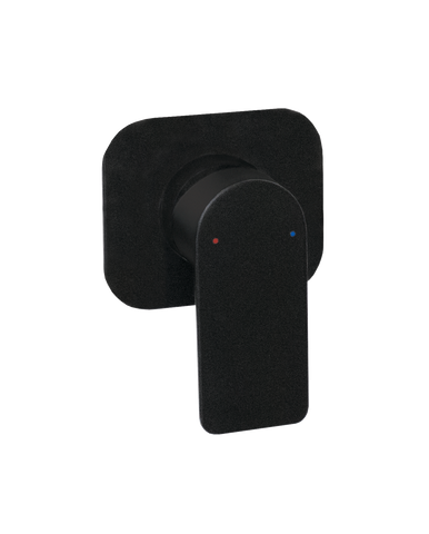 COSMOPOLITAN SHOWER WALL MIXERSET FULL MATTE BLACK