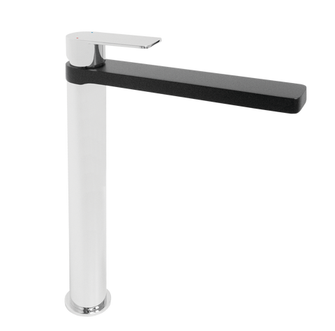 COSMOPOLITAN EXTENDED BASIN MIXER MATTE BLACK/CHROME