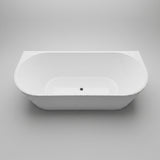 FLUTED WHITE FREE-STANDING BATHTUB 1700W