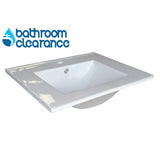 PLYWOOD 1200 MATTE WHITE FLUTED VANITY WALLHUNG WITH CERAMIC TOP