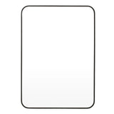 FLAT MIRROR BLACK FRAMED400mm x 600