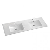 PLYWOOD NELSON 1500 LIGHT OAK WALL HUNG VANITY (DOUBLE BASIN) WITH CERAMIC TOP
