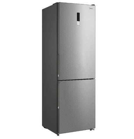 Midea 321L Fridge Freezer Stainless Steel