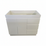 PLYWOOD MADRID 1000 WHITE FLOOR STANDING VANITY WITH CERAMIC TOP