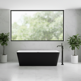 MASSIMO BLACK FREE-STANDING BATHTUB 1500