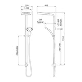 METHVEN Aio Shower Aurajet Matte Black AOSSBK