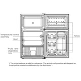 Midea 87L Bar Fridge and Freezer