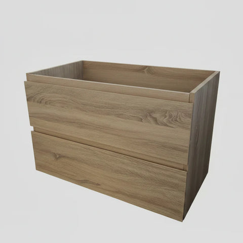 PLYWOOD NELSON 800 LIGHT OAK WALL HUNG VANITY - BASE ONLY