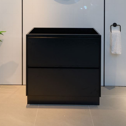 PLYWOOD POLO 750 DARK OAK FLOOR STANDING VANITY - BASE ONLY