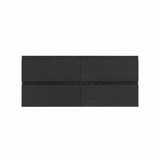PLYWOOD 1200 NELSON DARK OAK WALL HUNG VANITY (DOUBLE  BASIN) - BASE ONLY