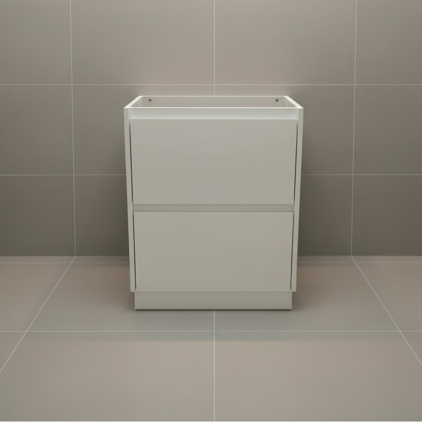 PLYWOOD POLO 1000 WHITE FLOOR STANDING VANITY - BASE ONLY