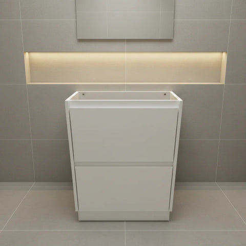 PLYWOOD POLO 900 WHITE FLOOR STANDING VANITY - BASE ONLY