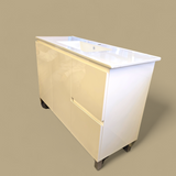 MDF 1200SB FLOORSTANDING GLOSSYWHITE WITH CERAMIC TOP
