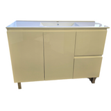 MDF 1200SB FLOORSTANDING GLOSSYWHITE WITH CERAMIC TOP