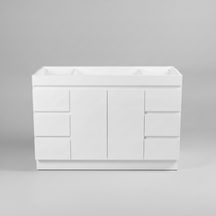 PLYWOOD MADRID 1200 WHITE FLOOR STANDING VANITY - BASE ONLY