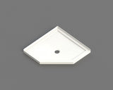 Shower Tray Diamond Centre Waste 900mm