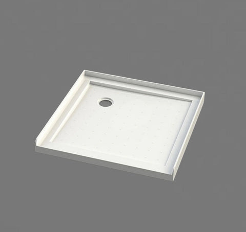 Shower Tray 3-sided upstands Square Corner Waste Left 900mm