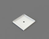 CUBO 900X900 SQUARE TRAY CENTER WASTE