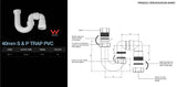 40mm S & P TRAP PVC