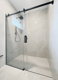ARNARA 1500 FRAMELESS 2-PANEL SLIDING DOOR BLACK