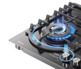 Midea 60cm Gas Cooktop Black Tempered Glass With Timer || 60GH096