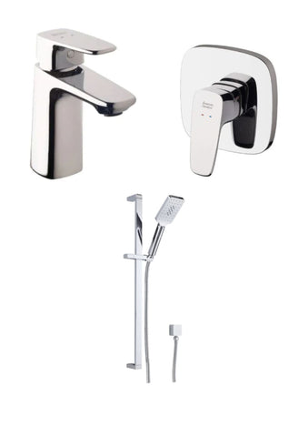 American Standard Tap and Mixer with Main Pressure Shower Slide