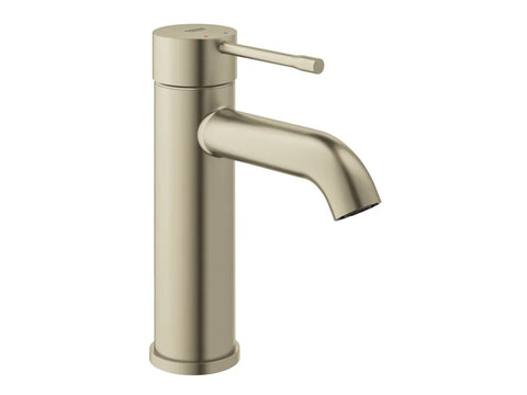 ESSENCE NEW BASIN MIXER CURVED SPOUT BRUSHED NICKEL