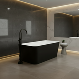 MASSIMO BLACK FREE-STANDING BATHTUB 1500