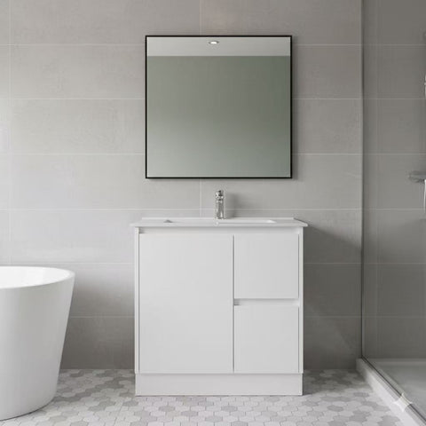 BOSTON WHITE 750 Floor Standing Vanity with Ceramic Top