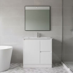 BOSTON WHITE 750 Floor Standing Vanity with Ceramic Top