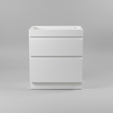 PLYWOOD WHITE GLOSS SLIM VANITY 600x360 - BASE ONLY