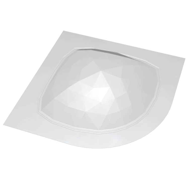 Curved Steam Stopper 900X900