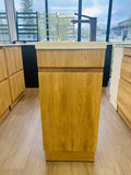 PLYWOOD 400mm EMMA FLUTED FREESTANDING VANITY WITH CERAMIC TOP