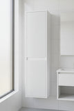 TALL CABINET 1600 MATT WHITE FLUTED