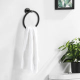ROUND TOWEL RING BLACK