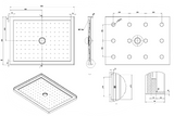 RECTANGLE SHOWER TRAY 1200x900 - LEFT