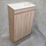 TAYLOR LIGHT OAK FLOORSTANDING VANITY 450MM