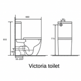 VICTORIA TOILET SUITE - RIMLESS WHIRLPOOL