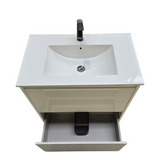 PLYWOOD 900 WHITE GLOSS VANITY FLOOR STANDING WITH CERAMIC TOP