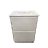 PLYWOOD POLO 600 WHITE FLOOR STANDING VANITY WITH CERAMIC TOP