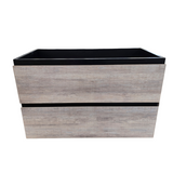 PLYWOOD NELSON 900 BLACK LIGHT OAK WALL HUNG VANITY - BASE ONLY