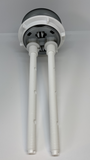 38mm Dual Flush Toilet Tank Round Valve Push Button BLACK - Bathroom Clearance