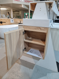 PLYWOOD 400mm PICCOLO WALLHUNG LIGHT OAK VANITY WITH CERAMIC TOP